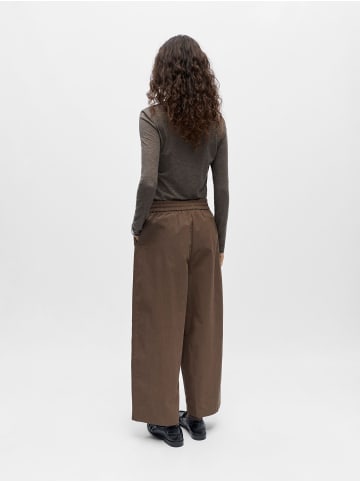 Object Wide Leg Hose in Seal Brown