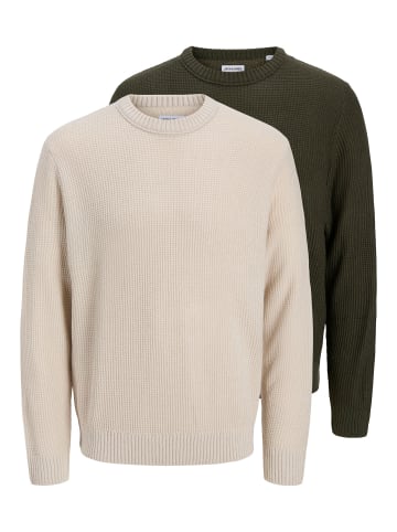 Jack & Jones 2er-Pack Strickpullover in Moonbeam