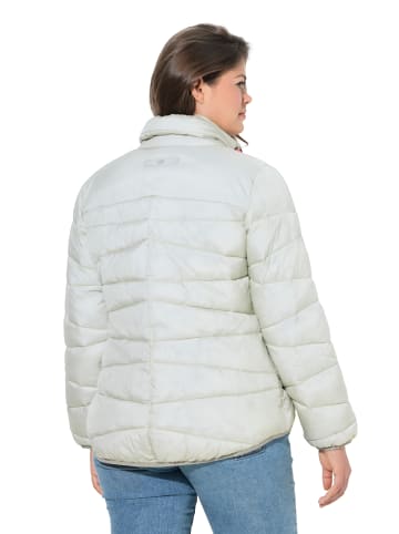 LAURASØN Steppjacke in hellgrau-grün