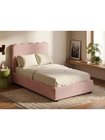 Beliani 2-tlg Doppelbett NANTERRE in Rosa