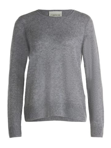 CARTOON Kaschmir-Pullover mit Rundhalsausschnitt in Grey Melange