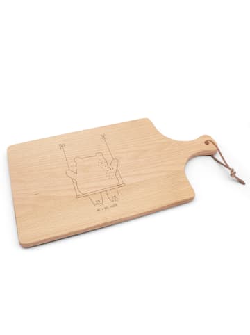 Mr. & Mrs. Panda Käsebrett Holz Bär Schaukel ohne Spruch in Transparent