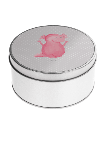 Mr. & Mrs. Panda Kaffeedose Axolotl Hurra ohne Spruch in Grau Pastell