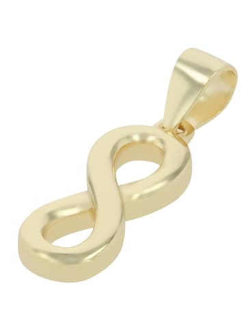 Adeliás Damen Anhänger – Unendlichkeitszeichen Anhänger aus 925 Silber in gold