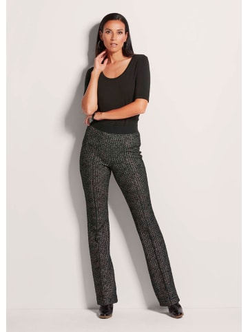 MADELEINE Baumwollhose mit elastischem Bund in schwarz / wollweiß