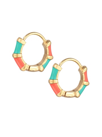 Elli Ohrringe 925 Sterling Silber in Orange