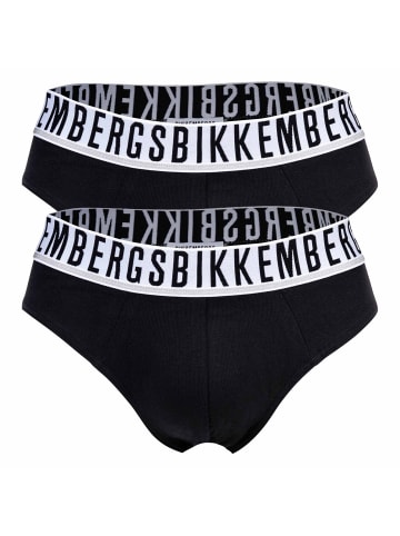 Bikkembergs Slip 2er Pack in Schwarz