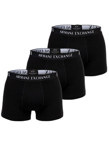 Armani Exchange Boxershort 3er Pack in Schwarz