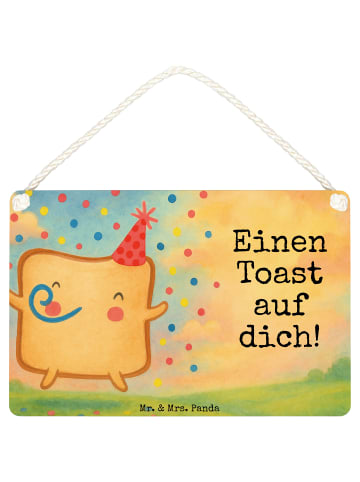 Mr. & Mrs. Panda Deko Schild Toast Party Design mit Spruch in Weiß
