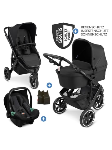 ABC-Design 3in1 Kinderwagen-Set Salsa Run - Babywanne, in schwarz