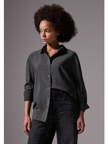 Street One Langarmbluse in lead grey