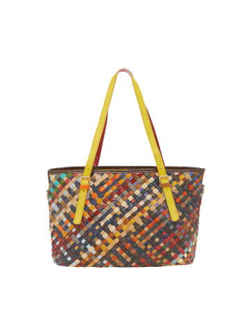 IZIA Tote Bag Tote Bag in Green Multicolor