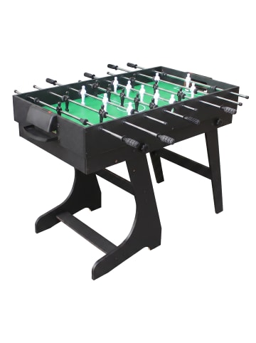 relaxdays Spieltisch "4 in 1" in Schwarz - (B)106,5 x (H)85,5 x (T)61 cm
