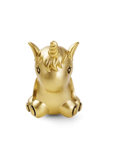 GNOCE Silber vergoldet Einhorn Charm