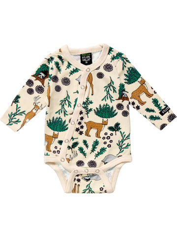 Villervalla Langarmbody Winter Forest in beige