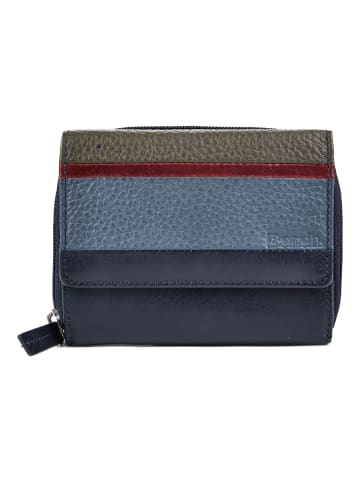 Bench Geldbörse RFID Schutz Leder 10 cm dunkelblau