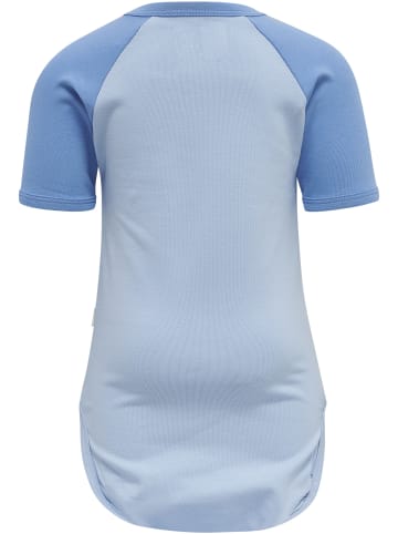 Hummel Druckknopf Raglanärmel Hmlaslan Lebensstil Jungen in SILVER LAKE BLUE