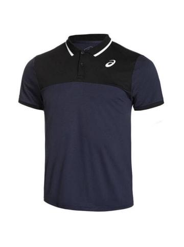 asics Poloshirt/Tennisshirt MEN COURT POLO in Dunkelblau