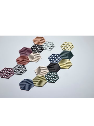 Zone Denmark Untersetzer Hexagon in Warm Grey