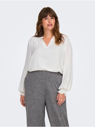 ONLY Carmakoma Bluse in Cloud Dancer