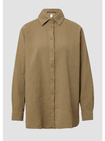 QS Bluse in 7854_olivgrün