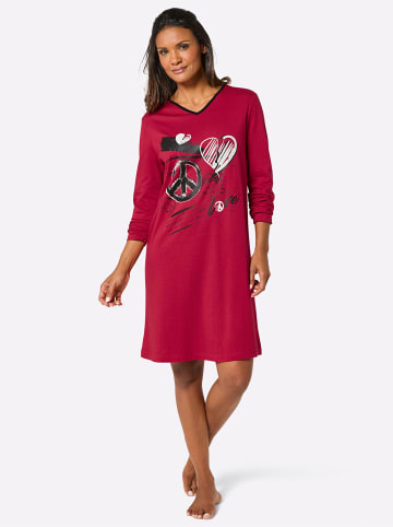 WITT WEIDEN Sleepshirts in rot-bedruckt + weiß-bedruckt