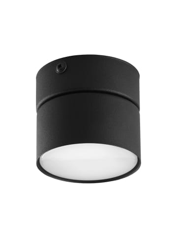 Licht-Erlebnisse Deckenlampe Ø 8 x (H)7.5 cm in Schwarz