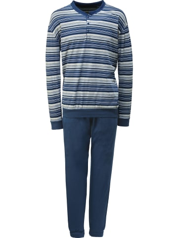 REDBEST Single-Jersey Schlafanzug in dunkelblau
