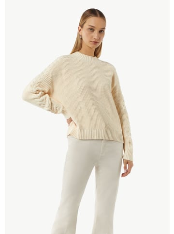 comma CI Strickpullover langarm in Creme