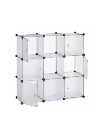 relaxdays Regalsystem in Transparent - (B)95x (H)95 x (T)32 cm