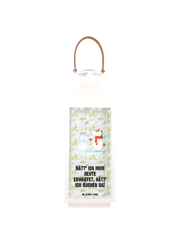 Mr. & Mrs. Panda Deko Laterne Einhorn Schneemann mit Spruch in Transparent