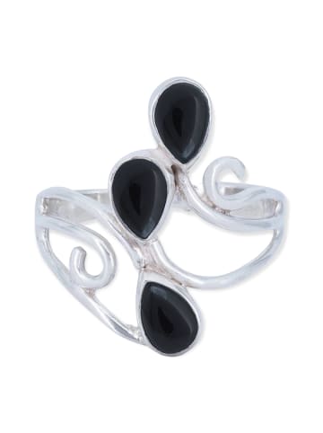 mantraroma 925er Silber - Ringe mit Onyx