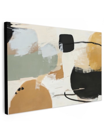 MuchoWow Leinwand Bilder Currygelb