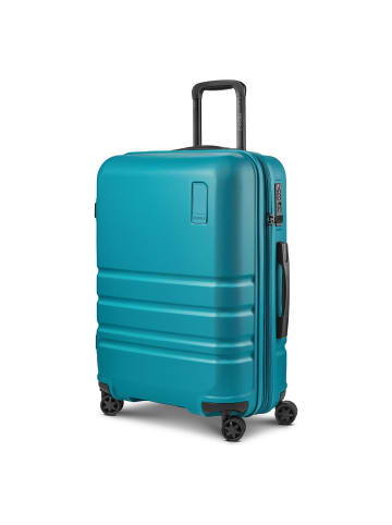 Redolz Pro ABS 4 Rollen Trolley 65 cm mit Dehnfalte petrol