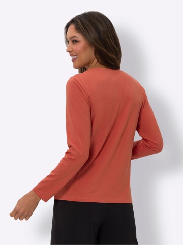 Sieh an! Langarmshirt in terra-schwarz