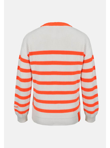 Salzhaut Rundhalspullover für Damen in koralle