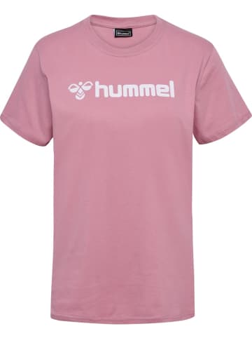Hummel Sportshirt "Hmlmover Cotton T-Shirt S/S Woman" in Lila