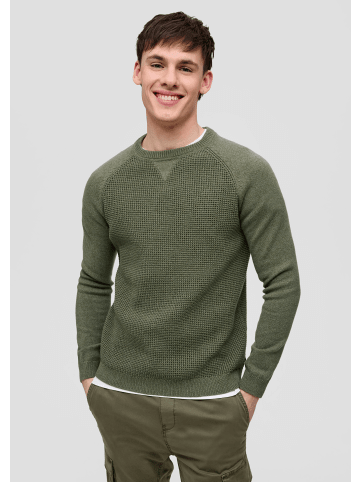 QS Strickpullover langarm in Olive