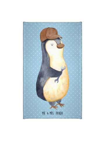 Mr. & Mrs. Panda Handtuch Wenn Papa es nicht reparieren kann, si... in Blau Pastell