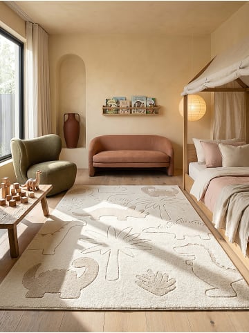 KADIMA DESIGN Teppich Kinderzimmer Kinder-Motiv Kinderzimmer pflegeleicht Spielzimmer in Creme