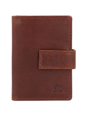 Greenburry Vintage Geldbörse RFID Schutz Leder 7 cm cognac