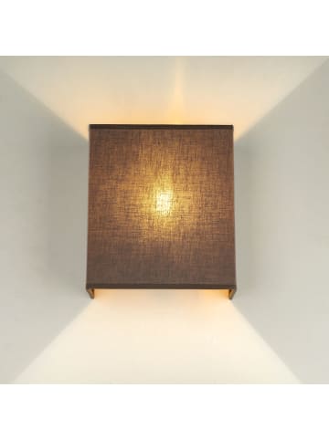 Licht-Erlebnisse Wandlampe (B)21 x (H)24 cm in TaupeTaupe