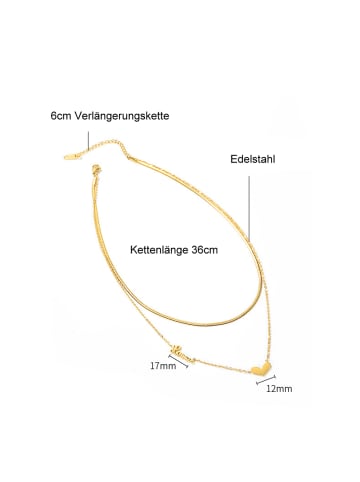 collezione alessandro Halskette " Sweet Heart " in golden