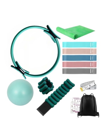 relaxdays 13-tlg. Pilates Set in Grün