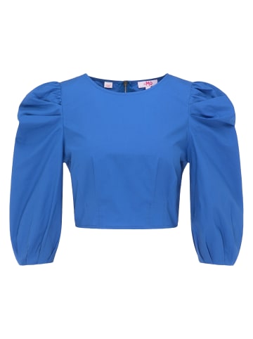myMo Crop-Bluse in Blau