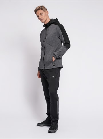 Hummel Reißverschluss Jacke Hmltropper Herren in BLACK IRIS MELANGE