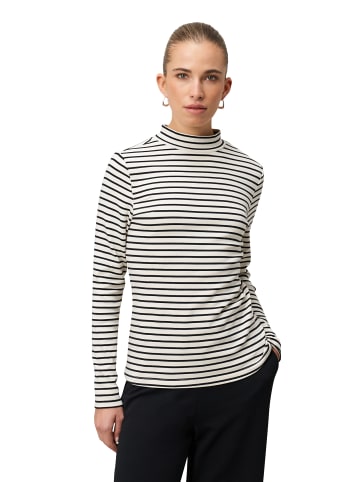 Zero  Ringelshirt mit Stehkragen in CreamBlack