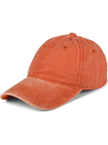 styleBREAKER Vintage Baseball Cap in Orange