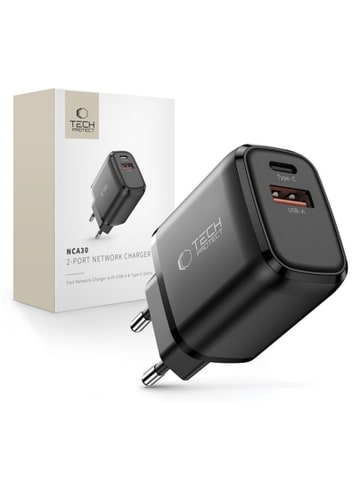 Tech Protect Tech Protect NCA30 PD 30 W QC3.0USB-A USB-C WandLadegerät