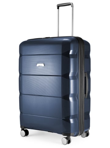 Hauptstadtkoffer Britz - Großer Koffer, erweiterbar, TSA, 4 Rollen in Dunkelblau